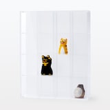 後ろが透けないアクリルコレクションボックス・４×４小間