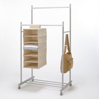 スチール水平ハンガー・ダブル