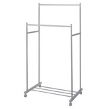 スチール水平ハンガー・ダブル