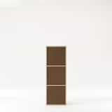 パルプボードボックス・タテヨコＡ４サイズ・３段・ベージュ