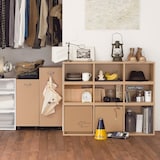 パルプボードボックス・タテヨコＡ４サイズ・３段・ベージュ