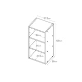 パルプボードボックス・タテヨコＡ４サイズ・３段・ベージュ