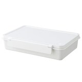 電子レンジ・食洗機対応　密閉型お弁当箱　白　大