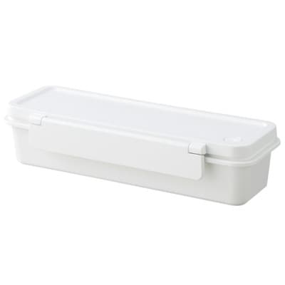 電子レンジ・食洗機対応　密閉型お弁当箱　白　小