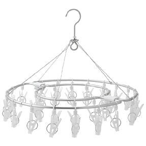 アルミ丸型壁面洗濯用ハンガー