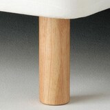 【パーツ】脚付マットレス用木製脚・２０ｃｍ（１本／ＮＴ）