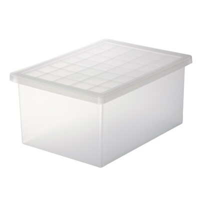 ポリプロピレン収納キャリーボックス ワイド ホワイトグレー 約幅１５ 奥行３２ 高さ８ｃｍ 通販 無印良品