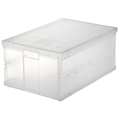 ポリプロピレンキャリーボックス・折りたたみ式・大/約幅36×奥行51×高24.5cm