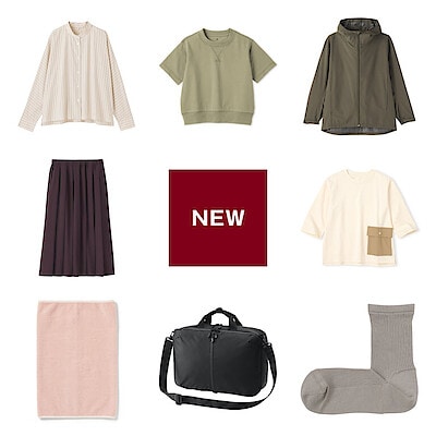 今週の新商品 まとめました/再生ポリエステル混 プリーツスカートや肩の負担を軽くする 撥水 3way ビジネスバッグなど