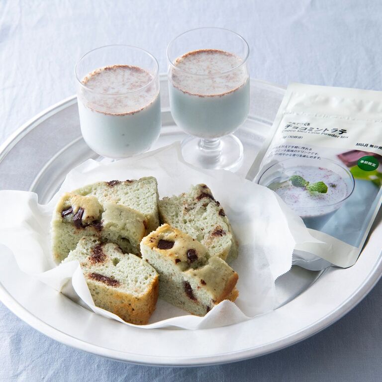 無印良品_チョコミントラテでつくるゼリー&ケーキ