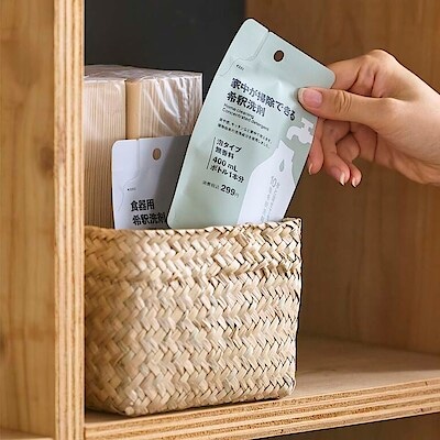 小さく保管。家中が掃除できる希釈洗剤