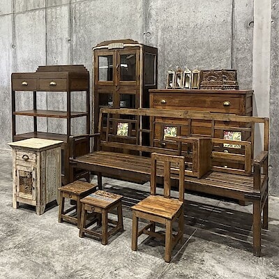 古家具にインドの家具が登場。受け継がれてきた家具を、現代のくらしへ