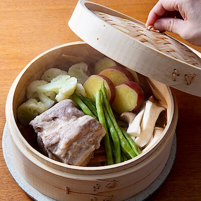 蒸篭（せいろ）蒸しで味わう、秋の食材