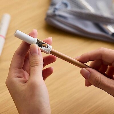 キャップにも。木軸ペンシル用 削り器