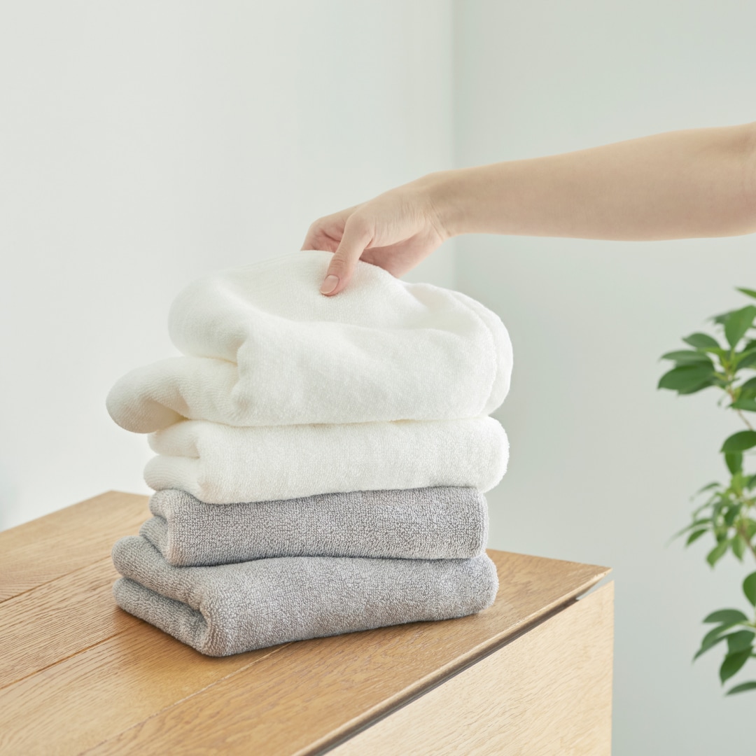 やさしい肌触りのタオル