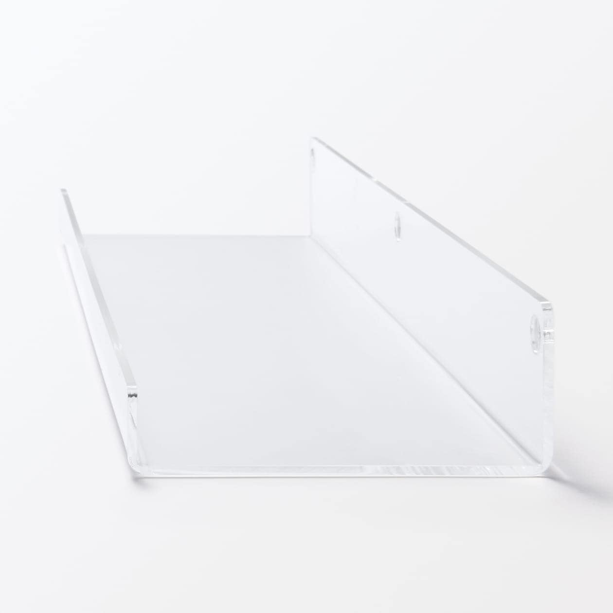 壁に付けられる アクリルディスプレイ コの字型 約幅44×奥行12cm 