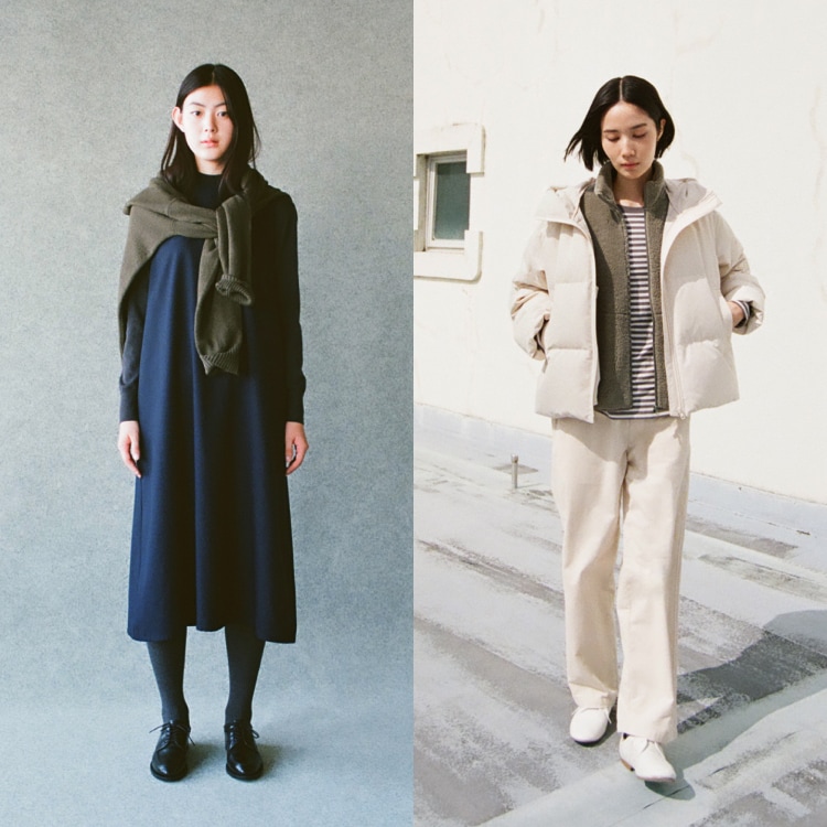 冬の婦人スタイリング画像