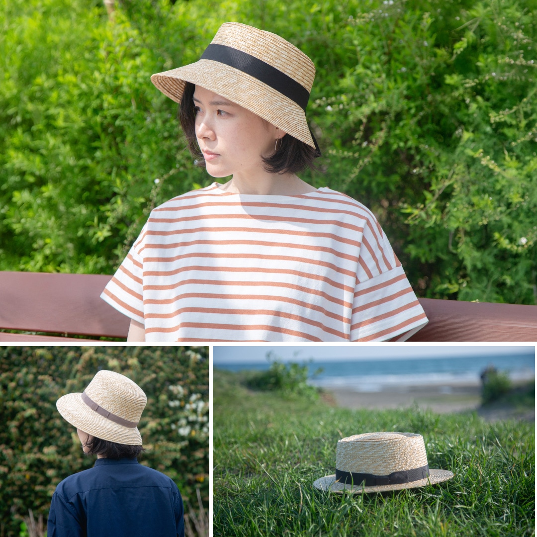 麦わら帽子と過ごす、初夏の装い