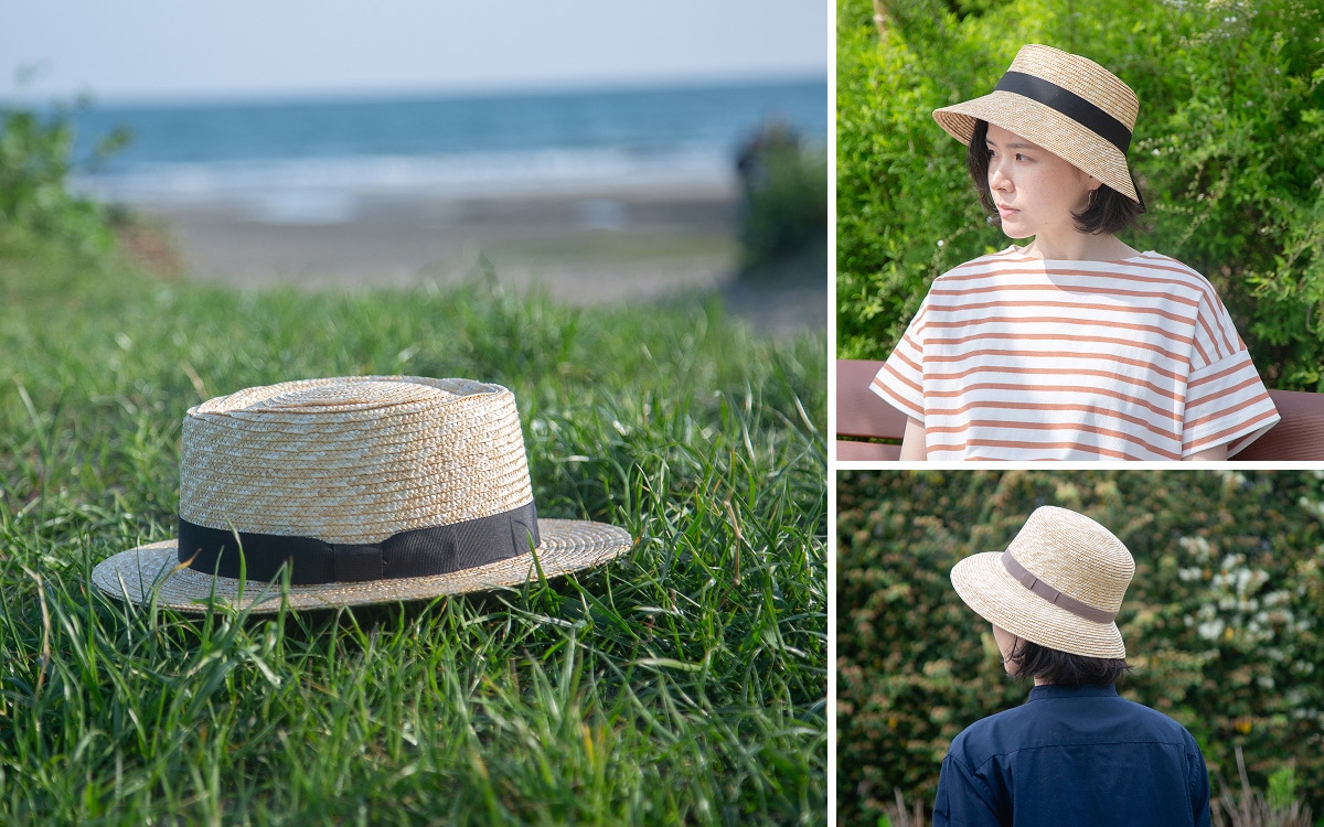 麦わら帽子と過ごす、初夏の装い