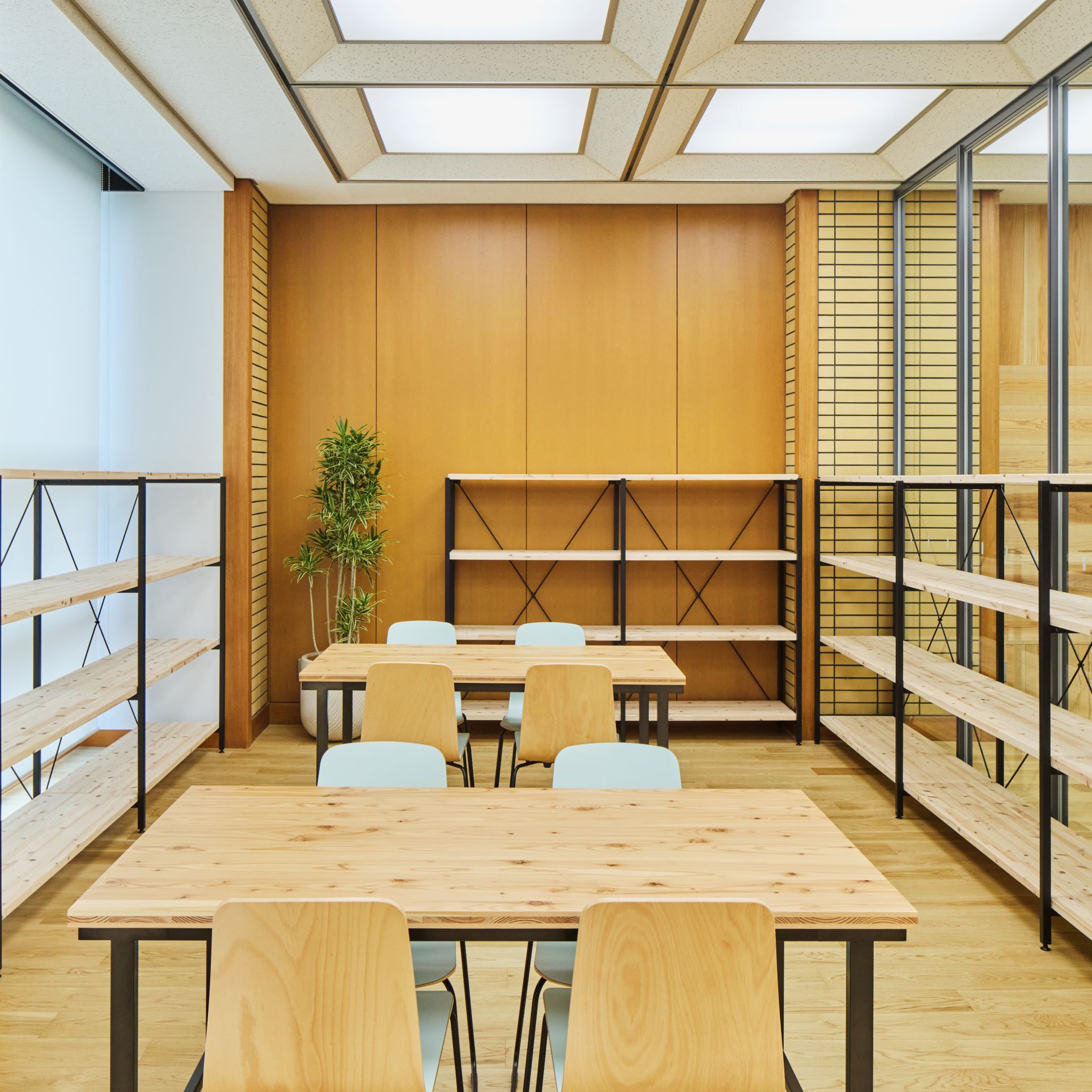 無印用品　木製4段オープンシェルフ 日本の木でできたシェルフ 4段 基本 棚幅940mm – 法人向け空間商