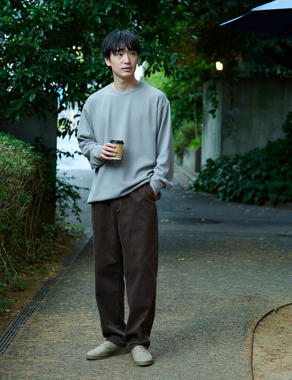 無印良品　きほん服　イージーパンツ