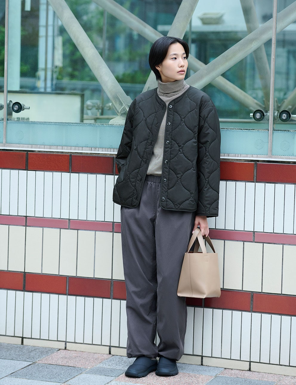無印良品　きほん服　イージーパンツ