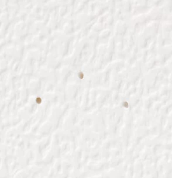 取り外し後の穴痕の画像