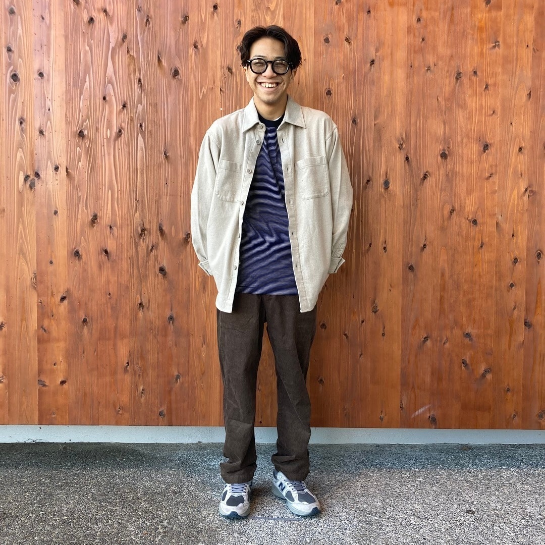 ［スタッフスナップ］紳士┃秋服も、冬服もフランネルシャツで彩ります_2GZo2q