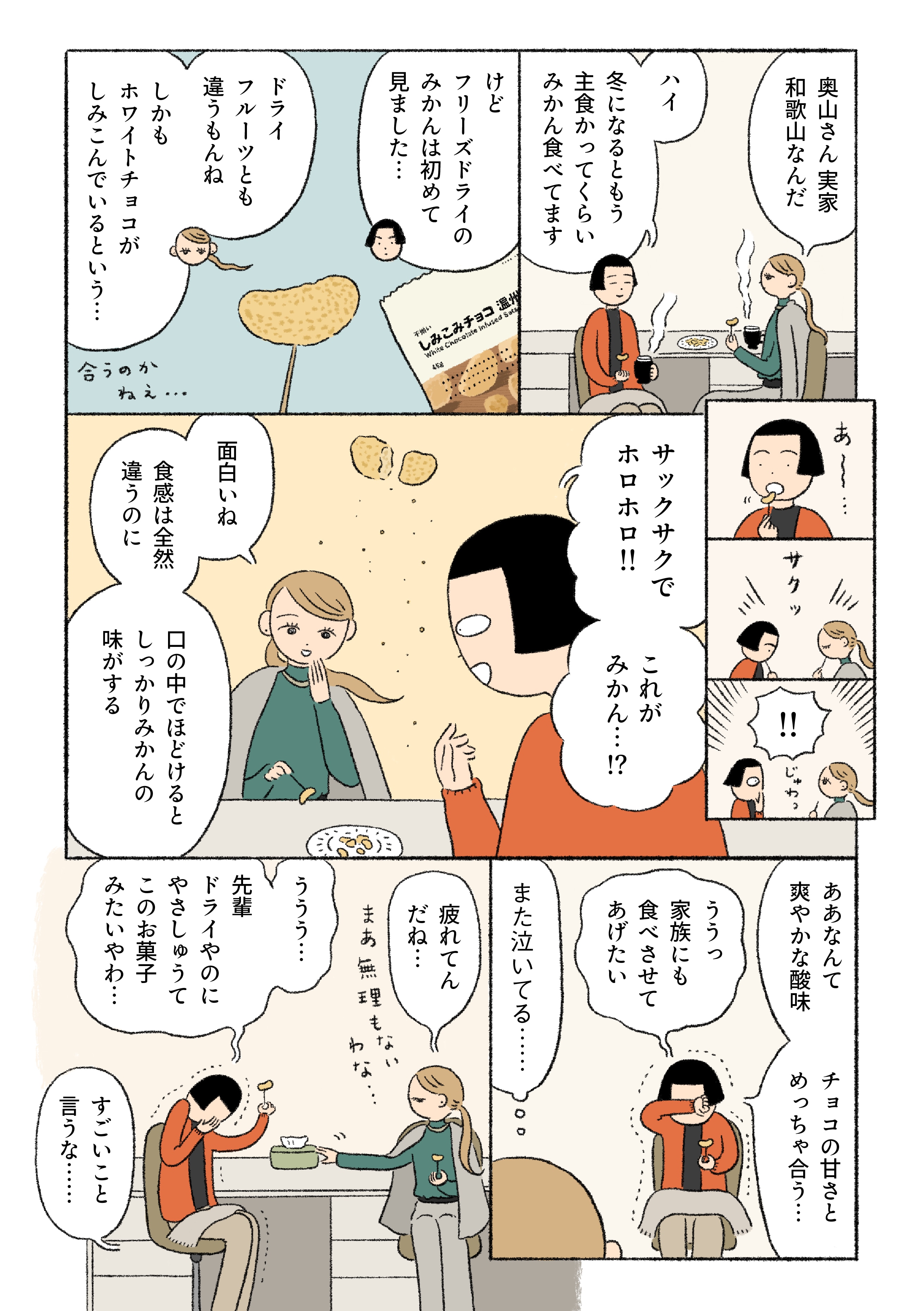 「一口食べると、気分はもう正月の実家…」 ｜ 不揃い しみこみチョコ 温州みかん