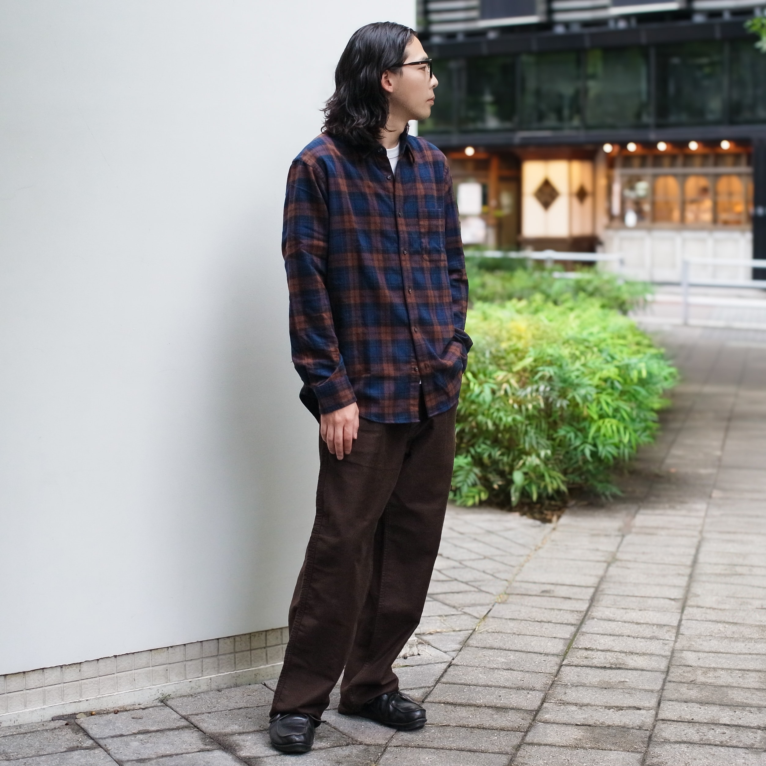 ［スタッフスナップ］秋の楽しみ、フランネルシャツ。着方も表情もいろいろ｜ 紳士編_XubUZ7