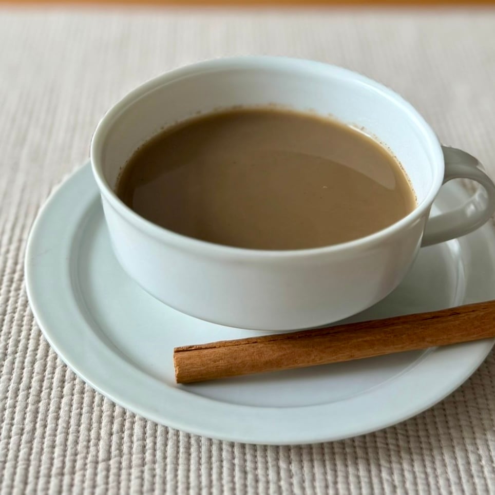 「ほうじ茶ラテ」で、簡単スパイシードリンク＆ティラミス_hqc3CR