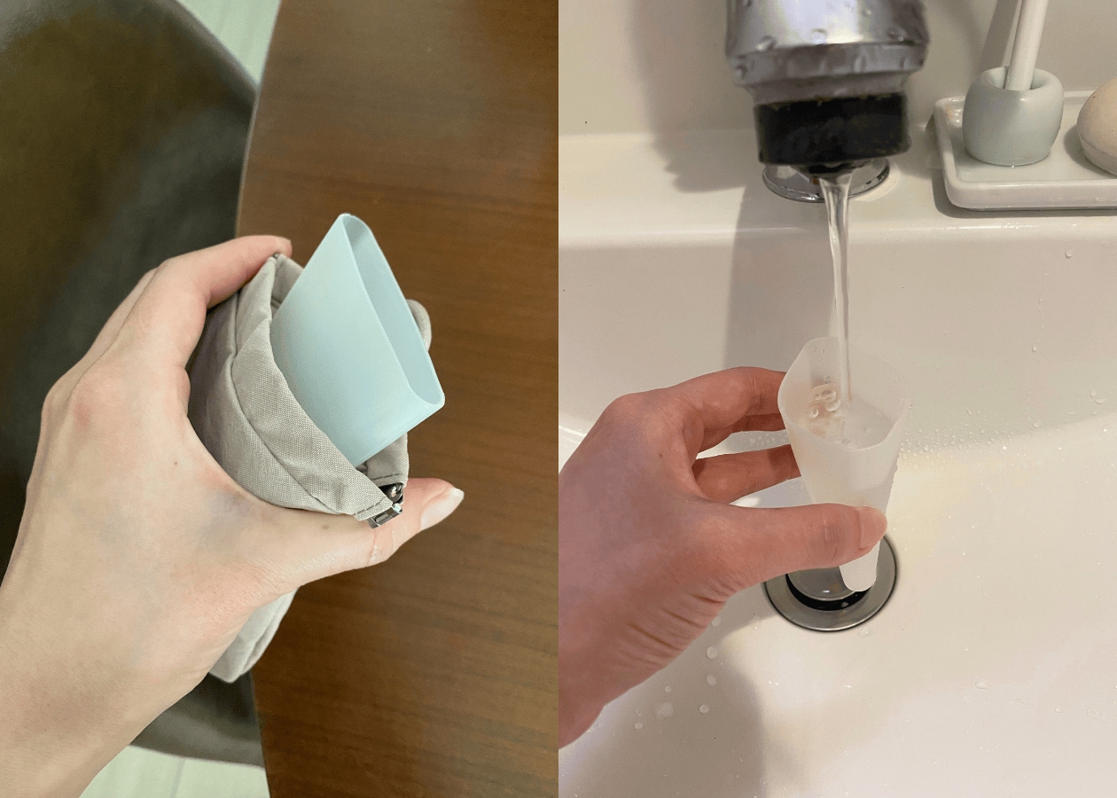無印良品 携帯用シリコーンコップ