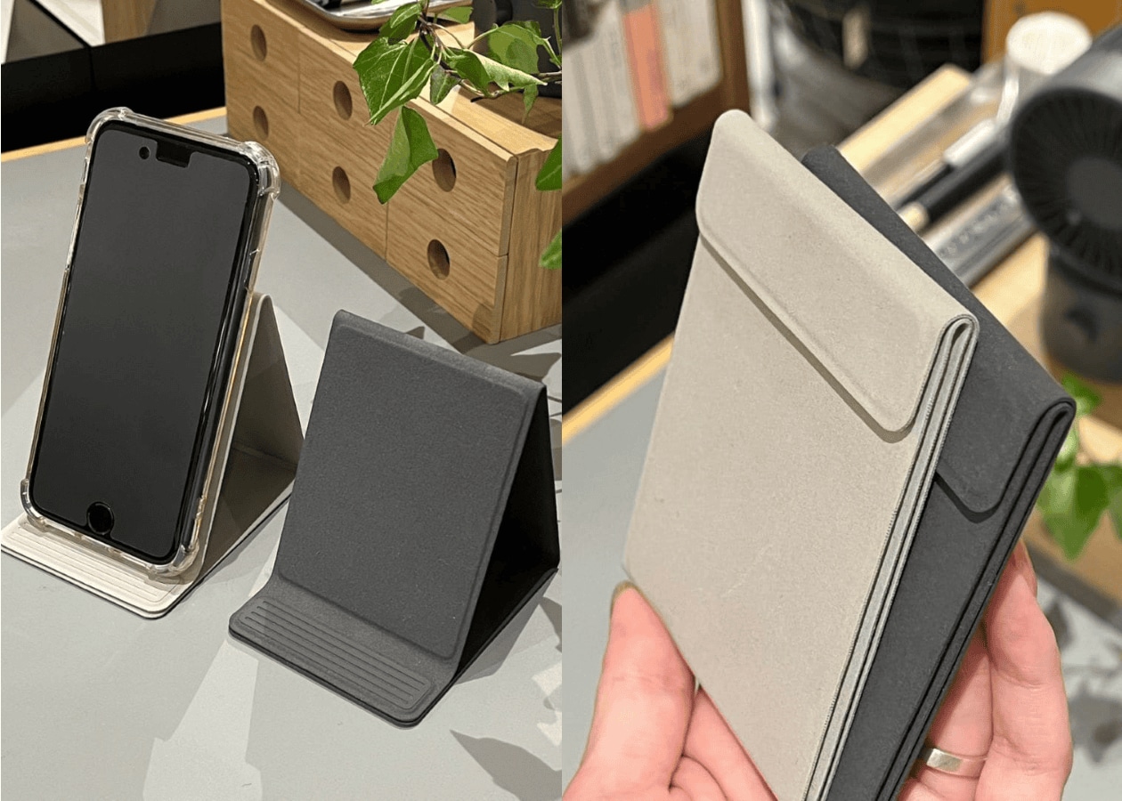 無印良品 折りたためるスマホスタンド