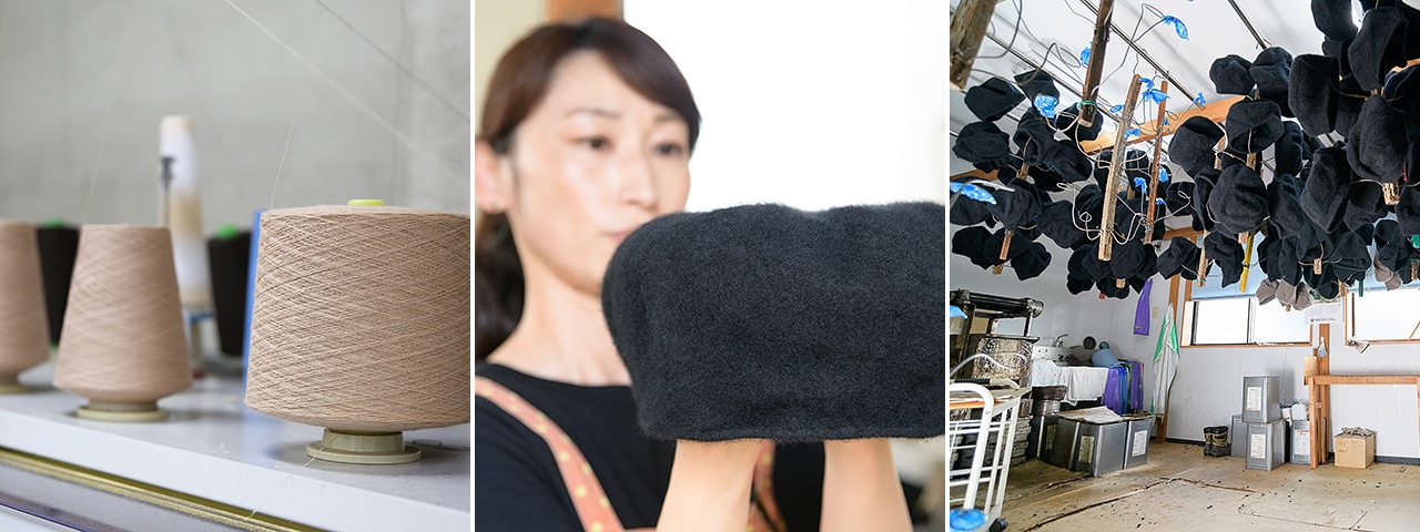 記事内画像:002 シンプルだからこそ素材が引き立つ。ファクトリーブランド【YOKOI BERET】