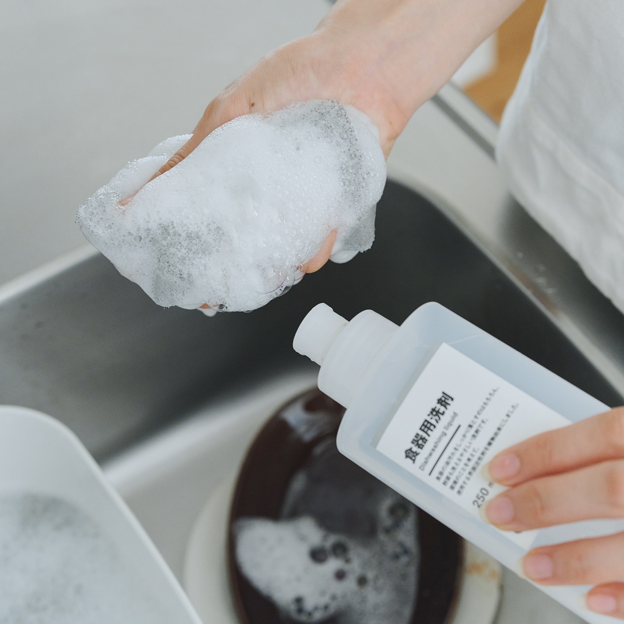 食器の手洗い、効率をあげる三つの段取り_JM315p