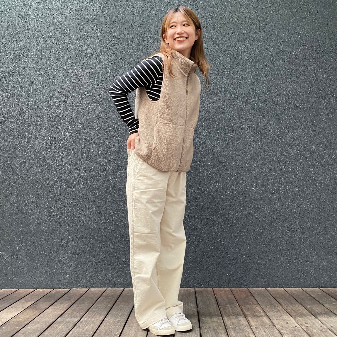 【スタッフコーディネート】一枚でも、重ね着しても。秋冬の万能選手、フリースアウター _AVqf15