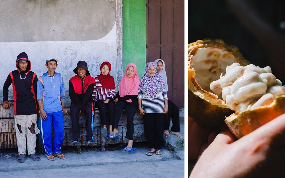 農家さんとカカオの画像