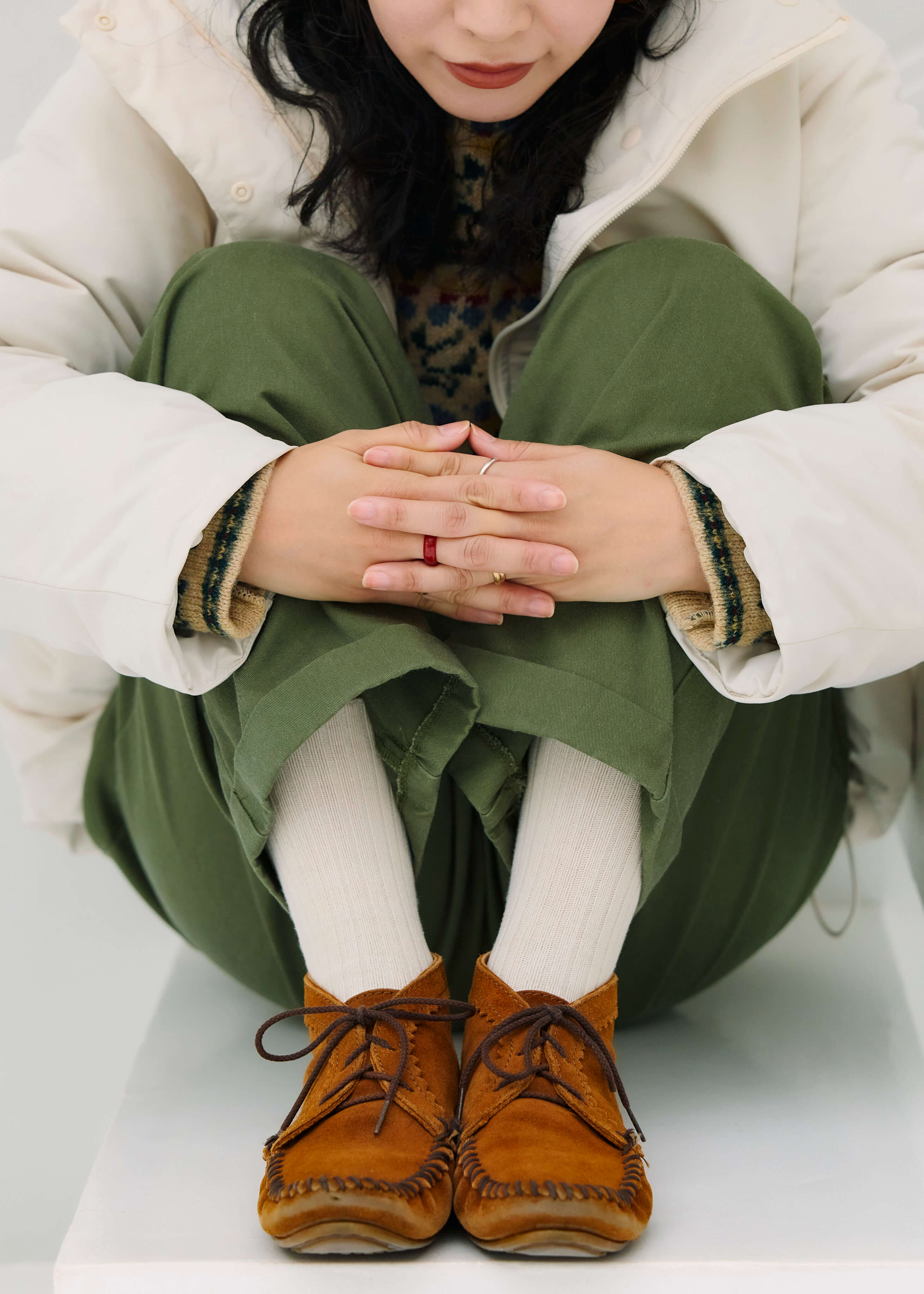 スタッフのリアルな着こなし ｜ 撥水 ダウンジャケット_9zft04