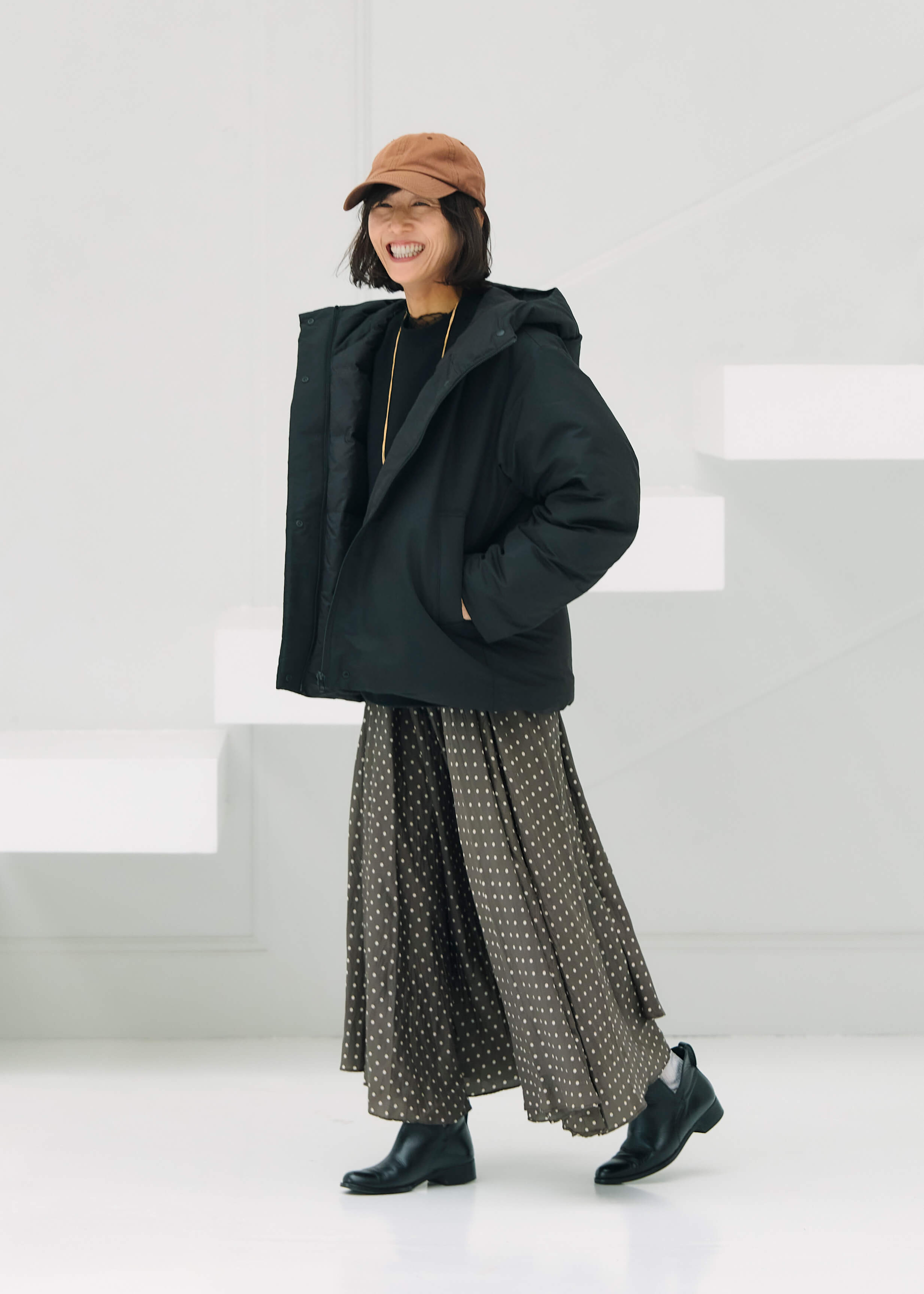 スタッフのリアルな着こなし ｜ 撥水 ダウンジャケット_64nY4G