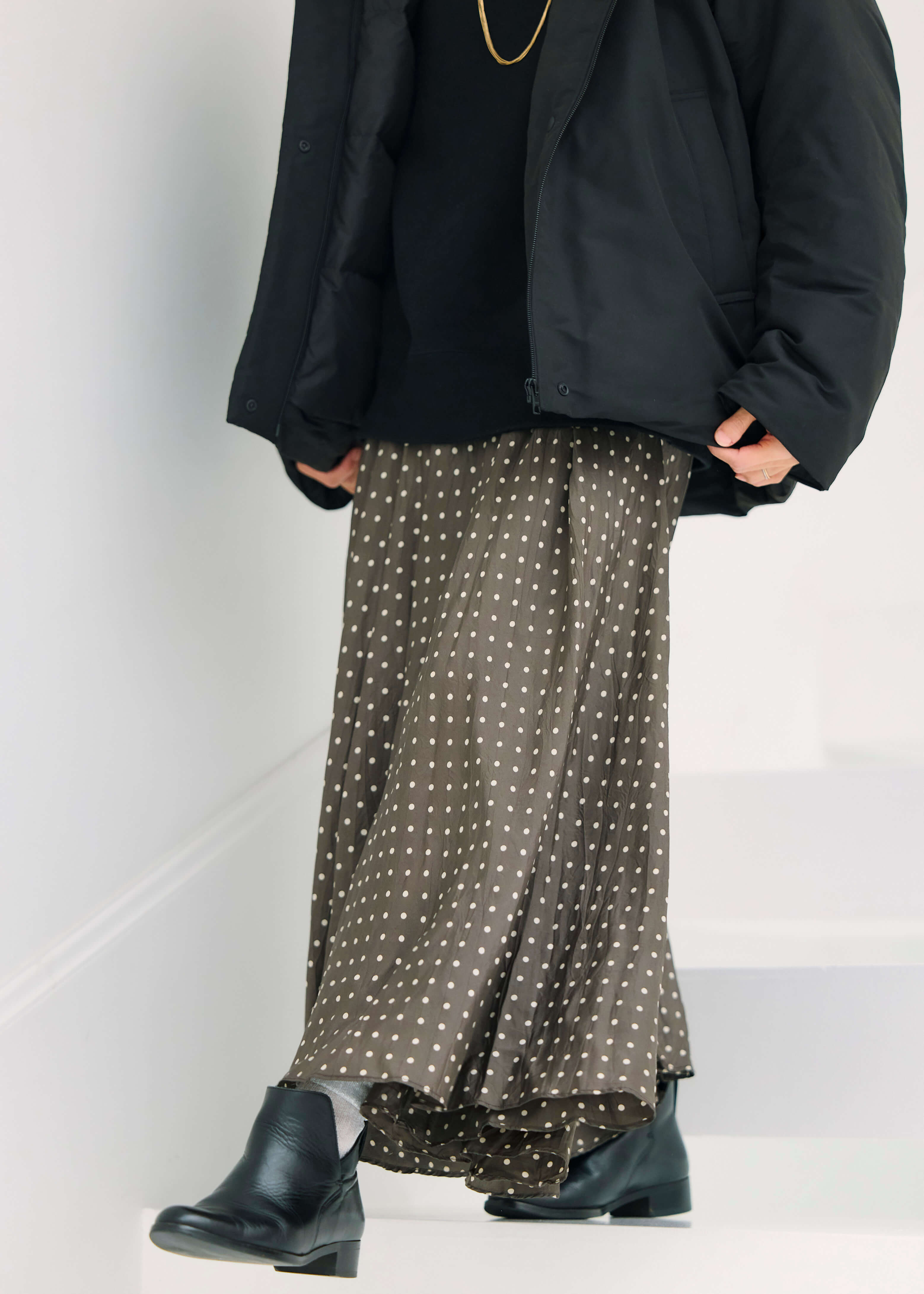 スタッフのリアルな着こなし ｜ 撥水 ダウンジャケット_mkOSn1