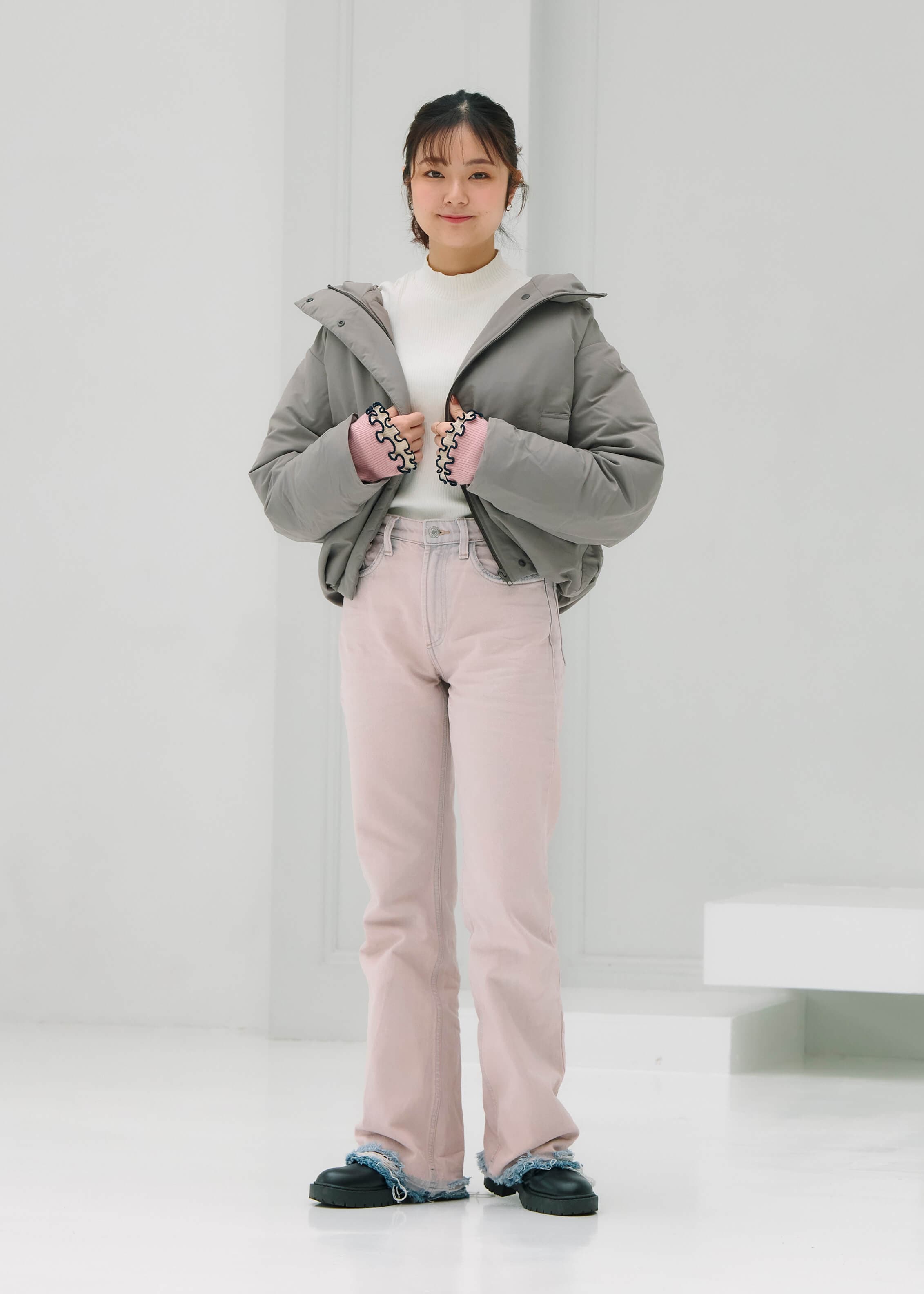 スタッフのリアルな着こなし ｜ 撥水 ダウンジャケット_L8k2Il