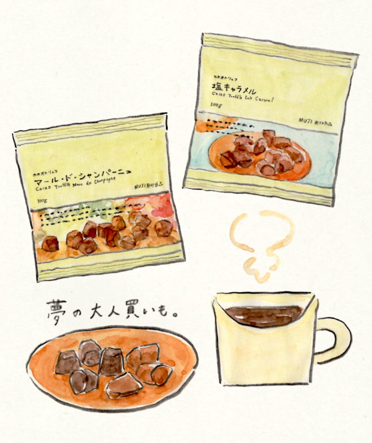 カカオトリュフ、チョコがけカシューナッツ ｜ とある無印良品スタッフの、今月の気になる新商品_B6YJe3