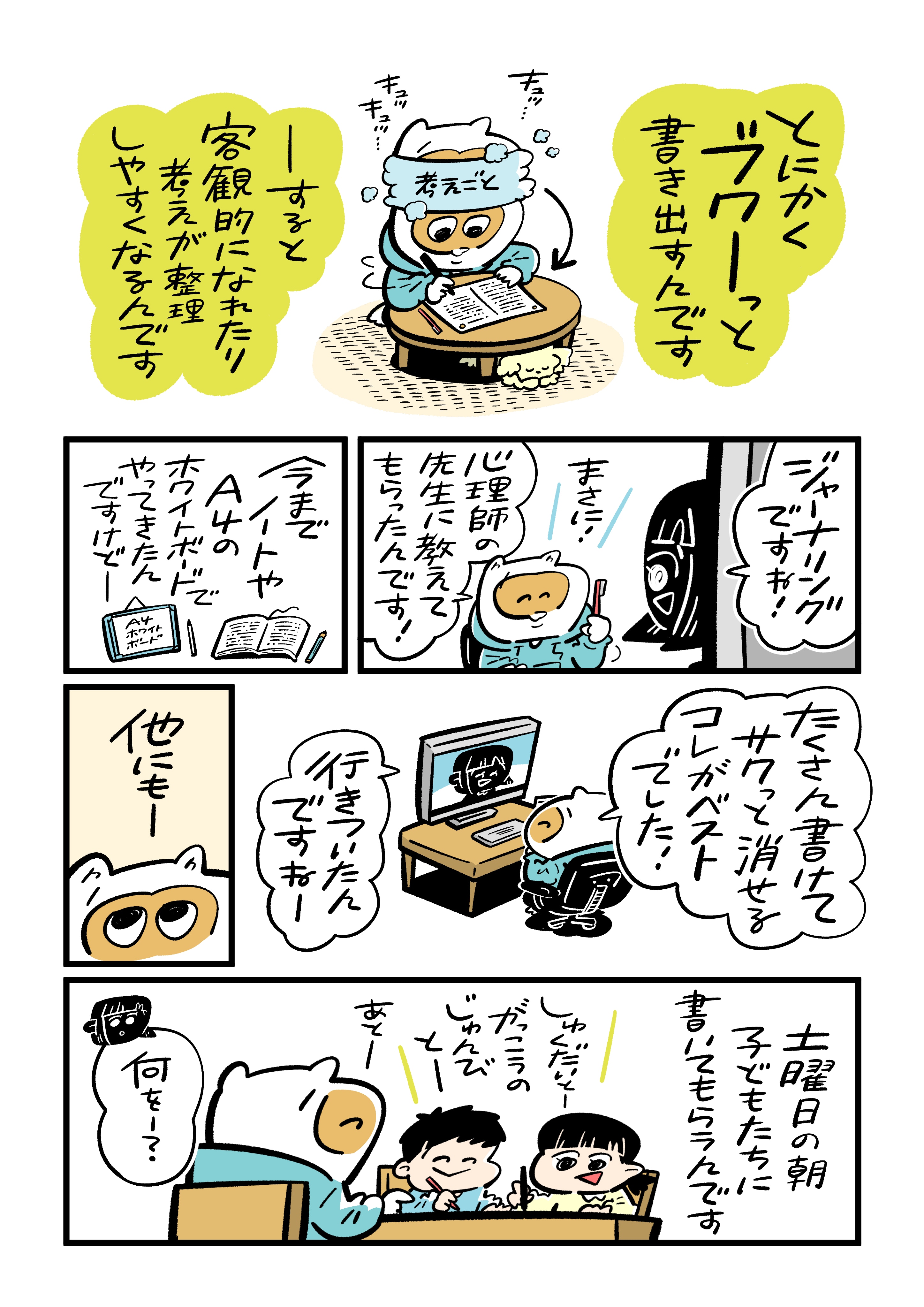 「頭の中のことを書き出して、整理するようになりました」 ｜ 折りたたみホワイトボード Ａ３サイズ_2gO4tp