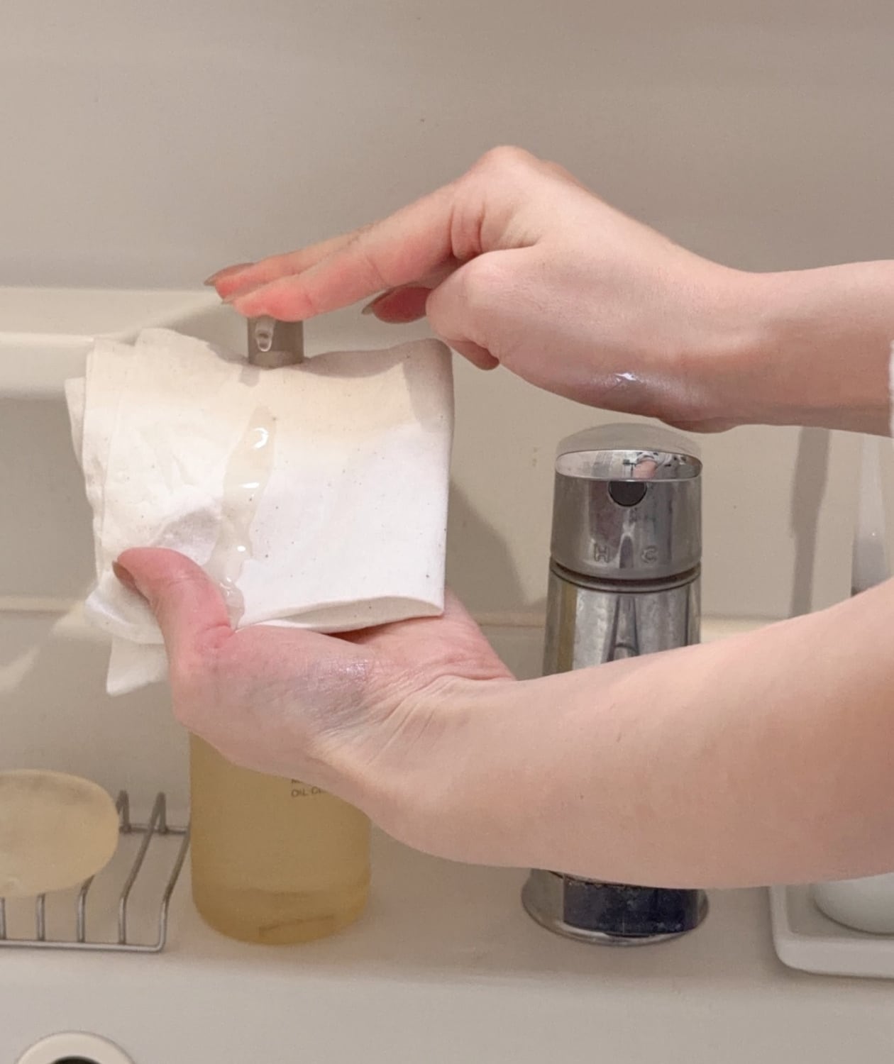 生成コットンフェイスタオル　無印良品　洗顔　スキンケア