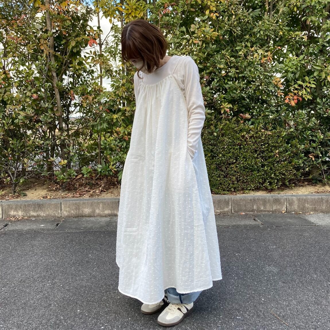 【スタッフコーディネート】絶妙な生地感で重ね着しやすい、スウェットスタイル_RPD4O9