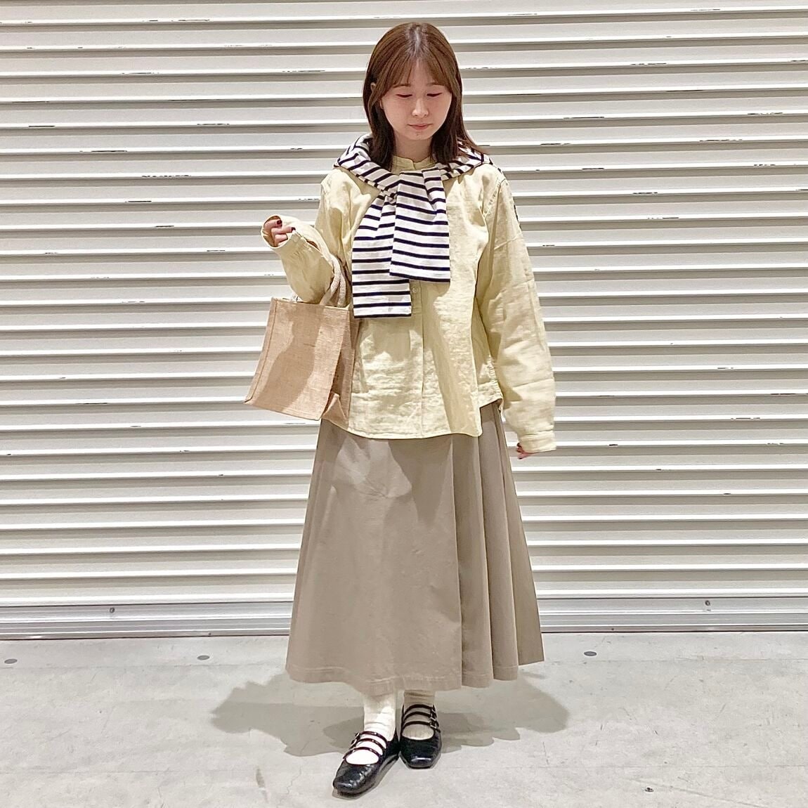 【スタッフコーディネート】絶妙な生地感で重ね着しやすい、スウェットスタイル_1C2Uq5