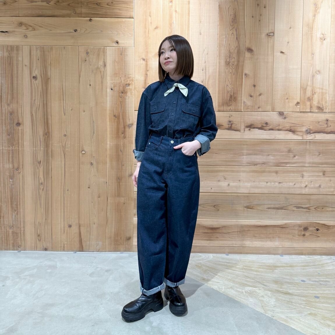 【スタッフコーディネート】天然繊維で、軽い。カポックを着て、街に出る_k1MzxP