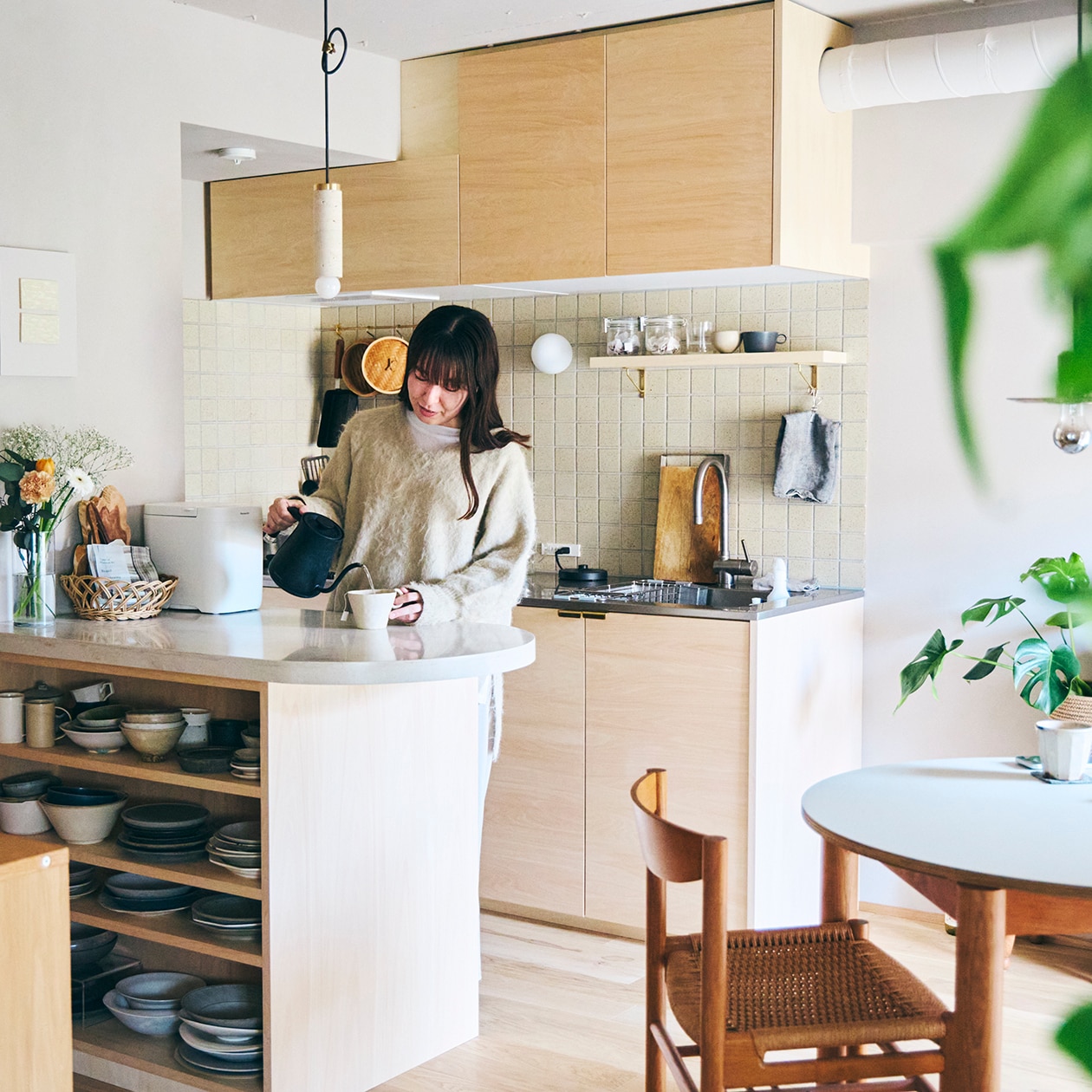 住みたい空間をつくりあげた部屋 ｜ スタッキングシェルフ、ステンレス ユニットシェルフ ほか_6vYkbu