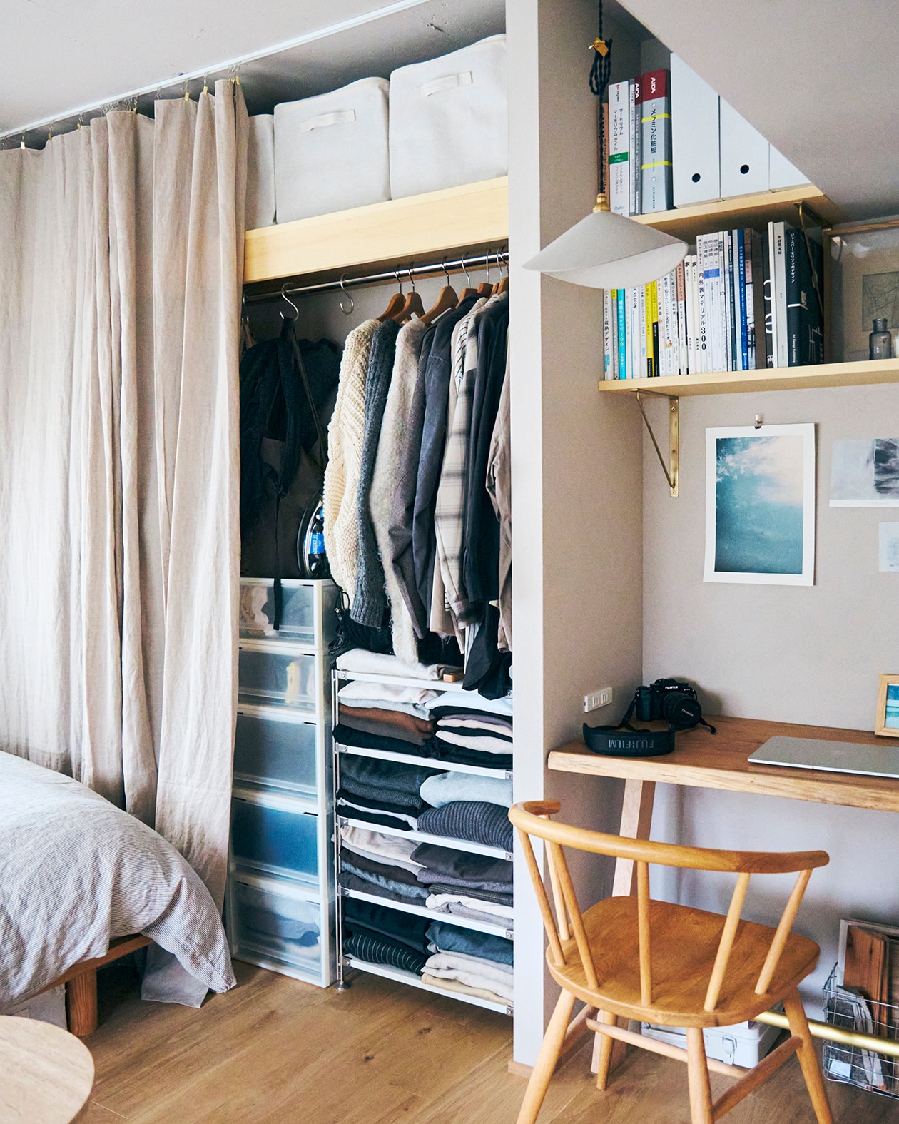 住みたい空間をつくりあげた部屋 ｜ スタッキングシェルフ、ステンレス ユニットシェルフ ほか_uZU7mp