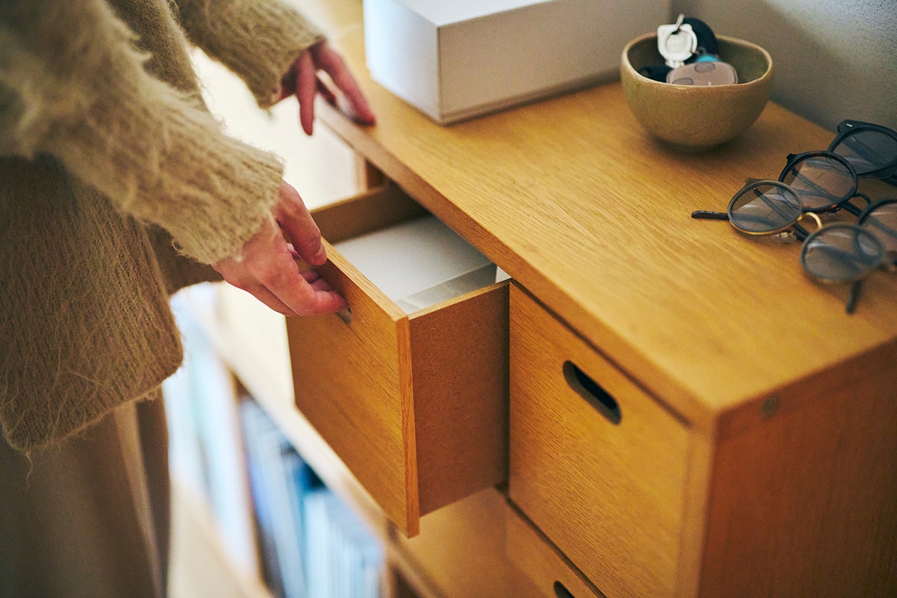 住みたい空間をつくりあげた部屋 ｜ スタッキングシェルフ、ステンレス ユニットシェルフ ほか_CoS1FD